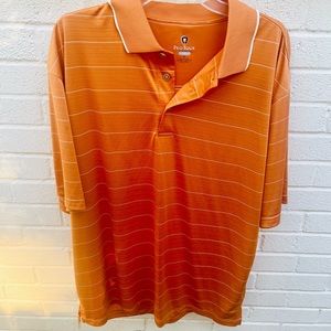 Pro Tour Cool Play Burnt Orange Golf Shirt Size XL